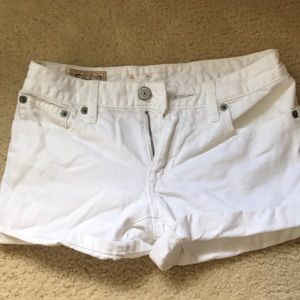 White Polo Ralph Lauren Kids denim shorts